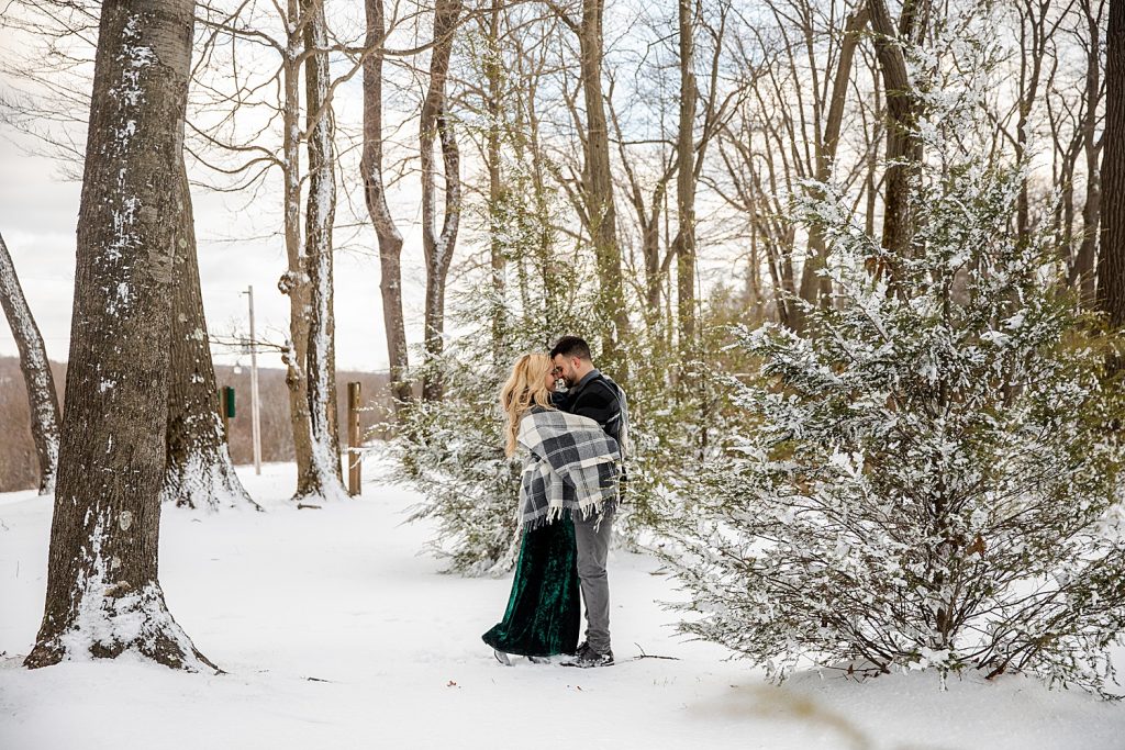Snowy Winter Engagement Shoot At Seven Springs | Burgh Brides | Kayla Bri Photography