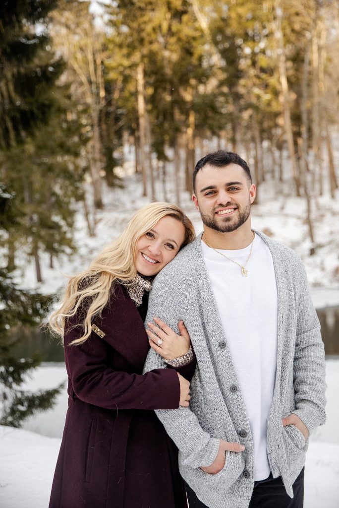 Snowy Winter Engagement Shoot At Seven Springs | Burgh Brides | Kayla Bri Photography