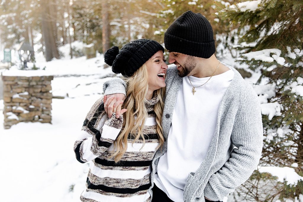 Snowy Winter Engagement Shoot At Seven Springs | Burgh Brides | Kayla Bri Photography