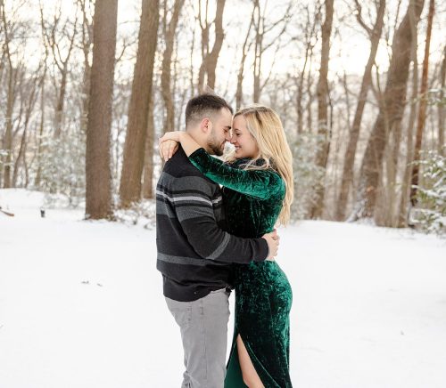 Snowy Winter Engagement Shoot At Seven Springs | Burgh Brides | Kayla Bri Photography
