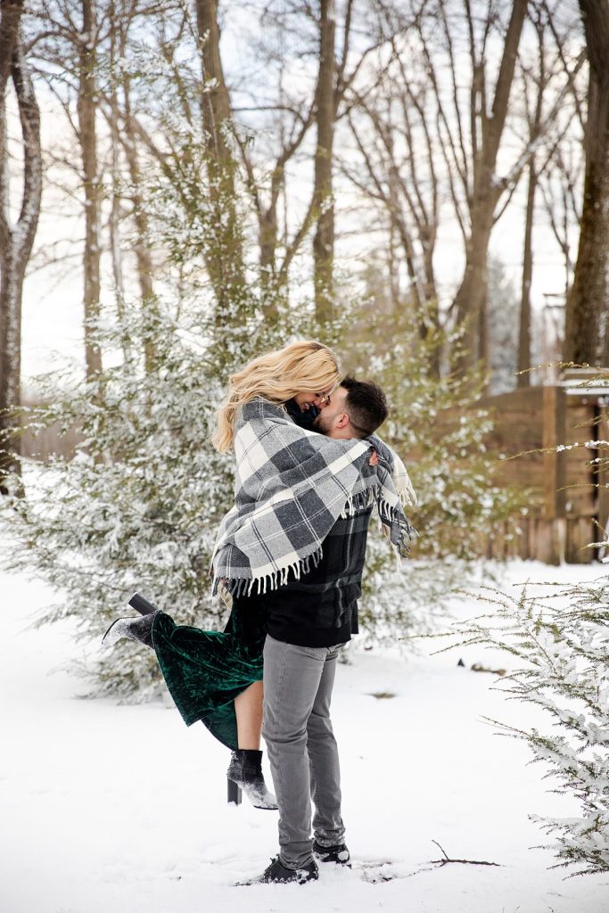 Snowy Winter Engagement Shoot At Seven Springs | Burgh Brides | Kayla Bri Photography