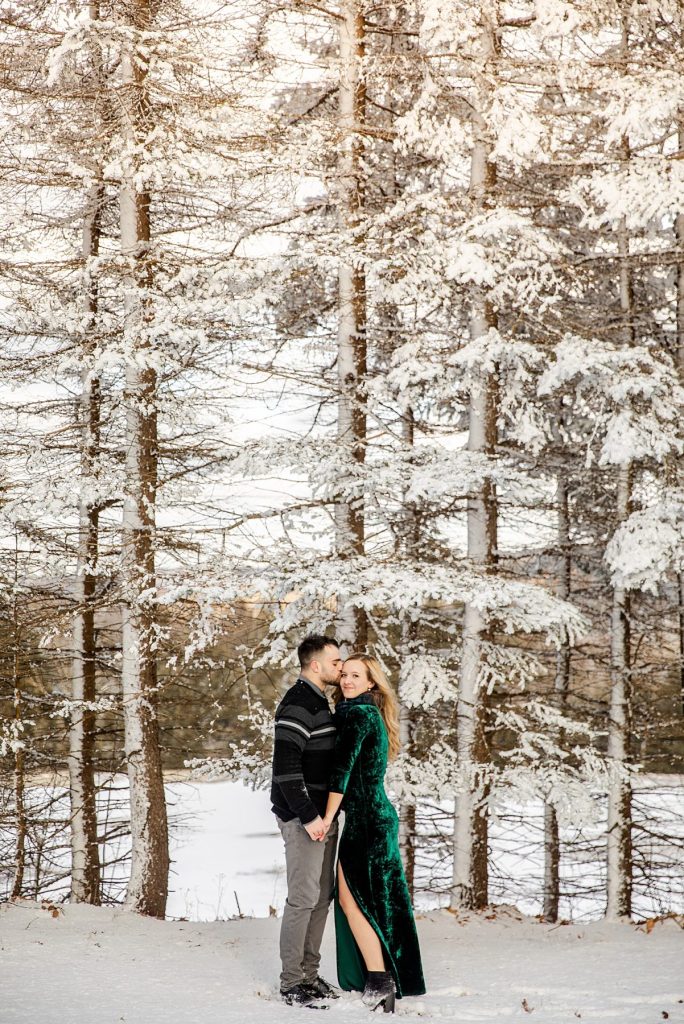 Snowy Winter Engagement Shoot At Seven Springs | Burgh Brides | Kayla Bri Photography