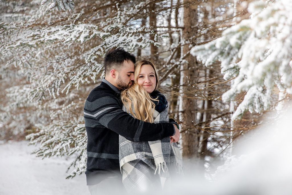 Snowy Winter Engagement Shoot At Seven Springs | Burgh Brides | Kayla Bri Photography