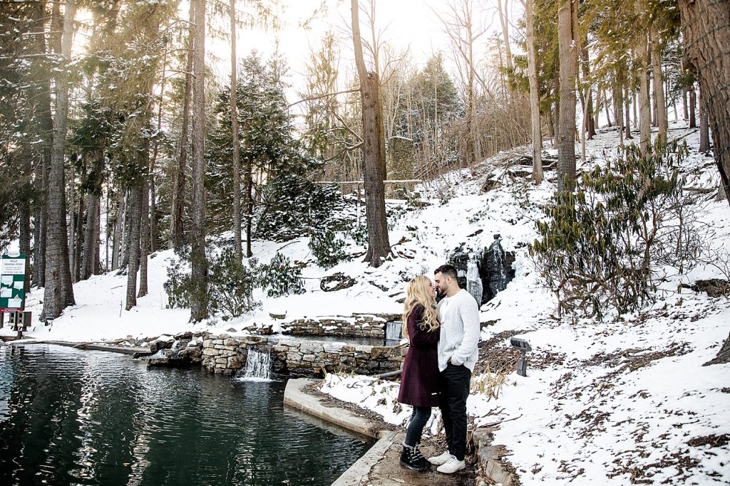 Snowy Winter Engagement Shoot At Seven Springs | Burgh Brides | Kayla Bri Photography