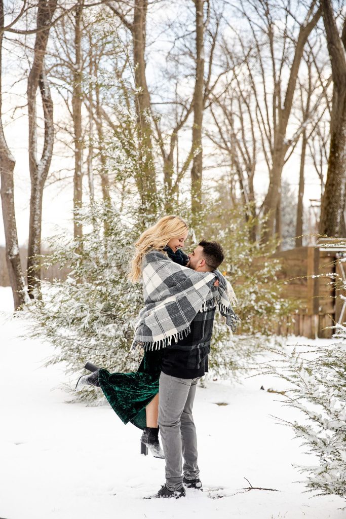 Snowy Winter Engagement Shoot At Seven Springs | Burgh Brides | Kayla Bri Photography