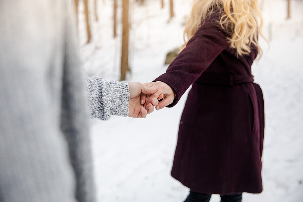 Snowy Winter Engagement Shoot At Seven Springs | Burgh Brides | Kayla Bri Photography