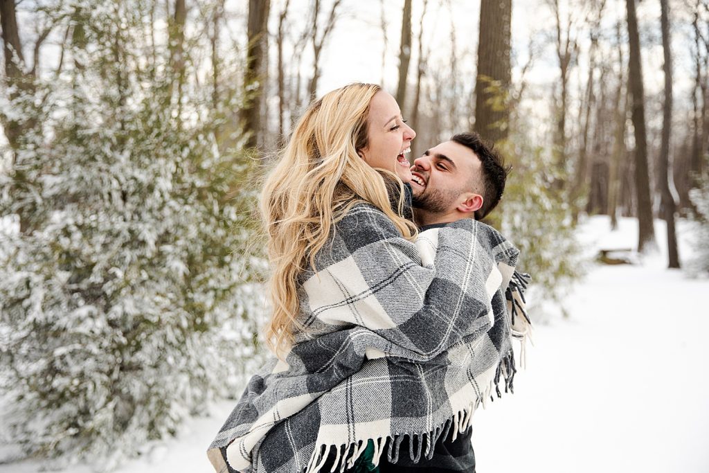 Snowy Winter Engagement Shoot At Seven Springs | Burgh Brides | Kayla Bri Photography