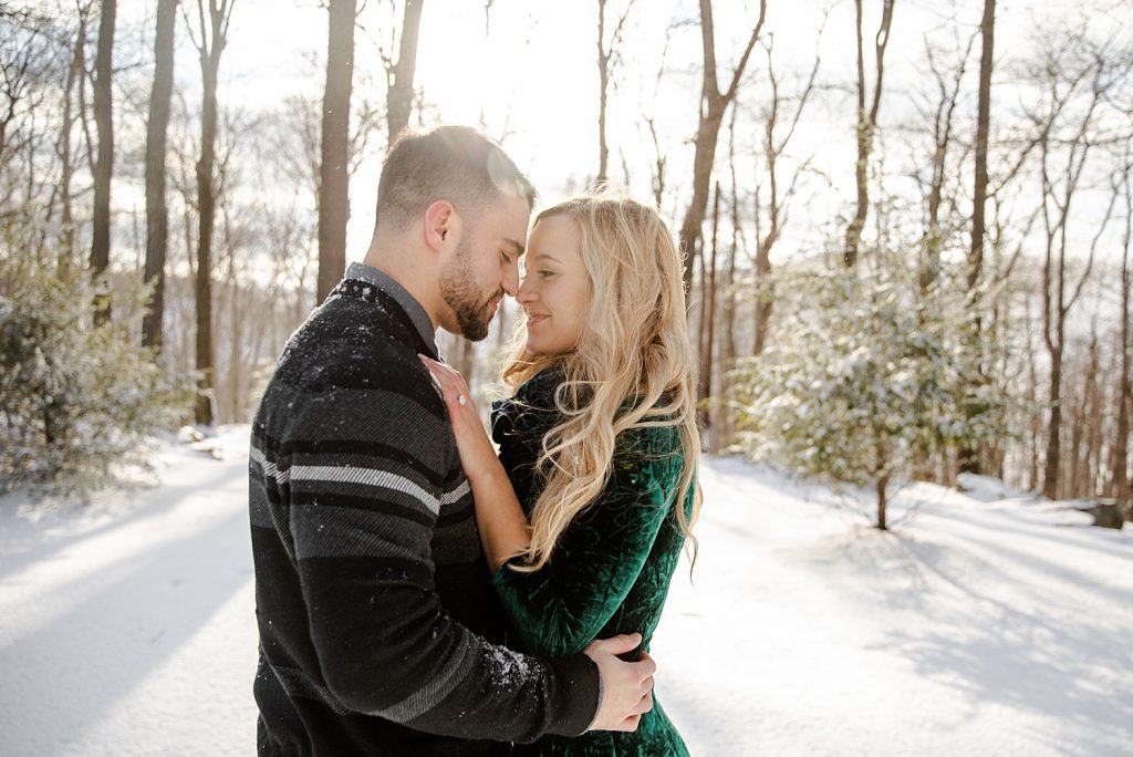 Snowy Winter Engagement Shoot At Seven Springs | Burgh Brides | Kayla Bri Photography