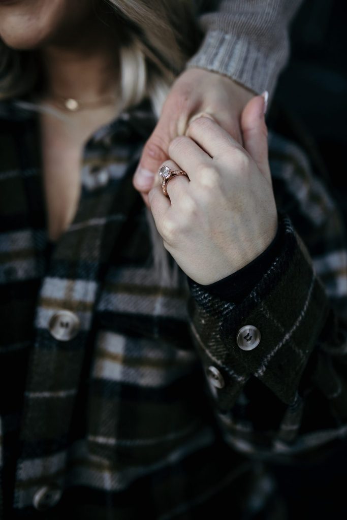 Wintery Engagement Shoot At Getaway House With Couple’s New Puppy | Burgh Brides | Iris Marie Photography