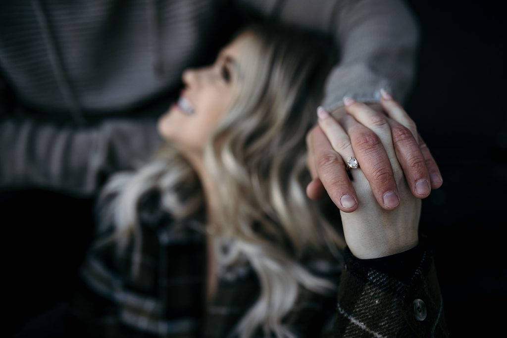 Wintery Engagement Shoot At Getaway House With Couple’s New Puppy | Burgh Brides | Iris Marie Photography