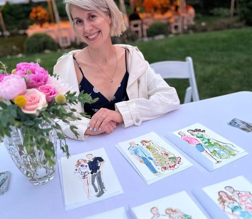 Tara Zalewsky Art | Pittsburgh Wedding Live Sketch Artist | Burgh Brides