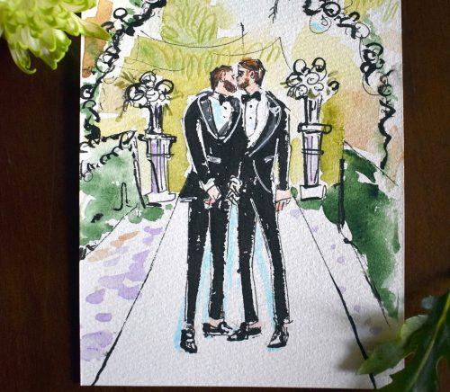 Tara Zalewsky Art | Pittsburgh Wedding Live Sketch Artist | Burgh Brides