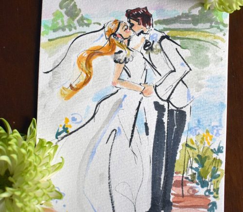 Tara Zalewsky Art | Pittsburgh Wedding Live Sketch Artist | Burgh Brides