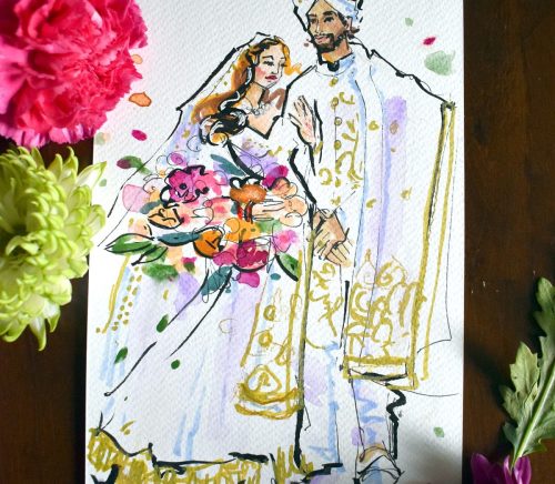 Tara Zalewsky Art | Pittsburgh Wedding Live Sketch Artist | Burgh Brides