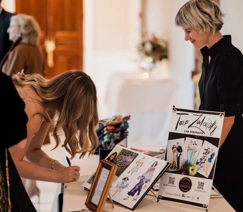 Tara Zalewsky Art | Pittsburgh Wedding Live Sketch Artist | Burgh Brides