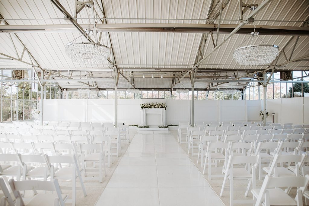 Modern Light-Filled Greenhouse Wedding At The Atrium | Burgh Brides | Iris Marie Photography