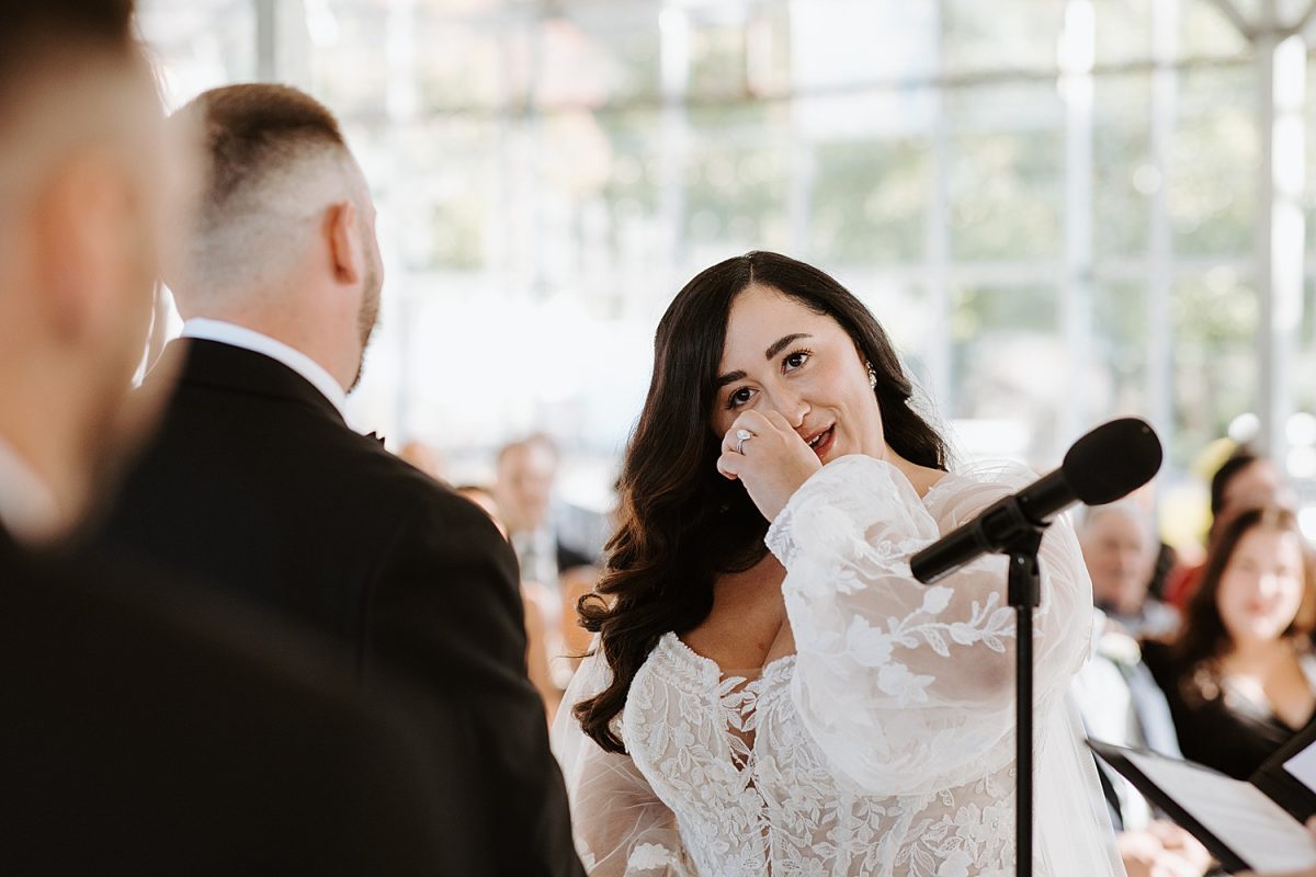 Modern Light-Filled Greenhouse Wedding At The Atrium | Burgh Brides | Iris Marie Photography
