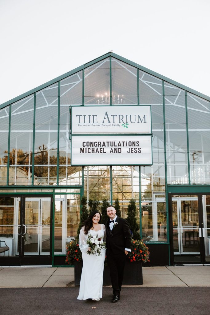 Modern Light-Filled Greenhouse Wedding At The Atrium | Burgh Brides | Iris Marie Photography