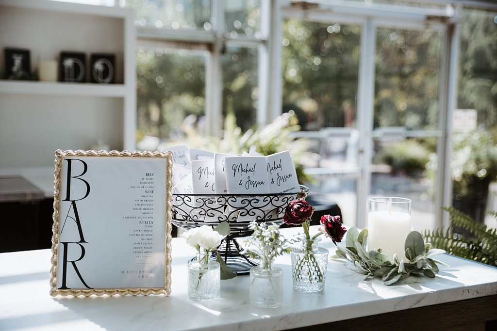 Modern Light-Filled Greenhouse Wedding At The Atrium | Burgh Brides | Iris Marie Photography