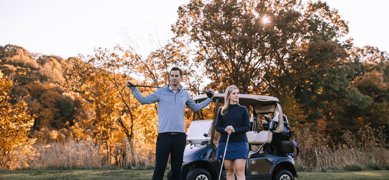 Golf Inspired Engagement Shoot At Longue Vue Club | Burgh Brides | Kaitlin Powell Photography