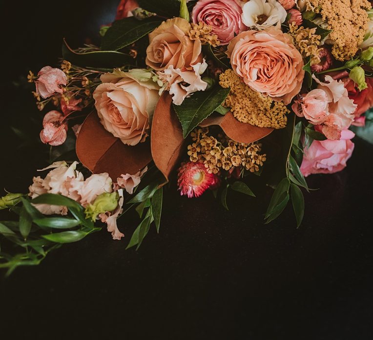 Backyard Wedding Highlights Romantic Fall Colors|Burgh Brides|Hot Metal Studio