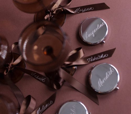 Oliver Lettering Co. | Pittsburgh Wedding Live Engraver | Burgh Brides