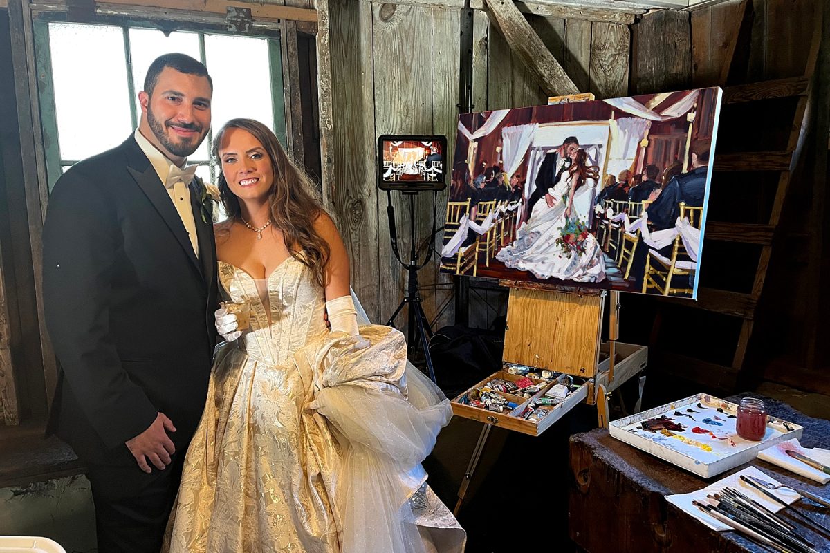 Tara Zalewsky Art: Live Painting | Live Pittsburgh Canvas Wedding Painter | Burgh Brides