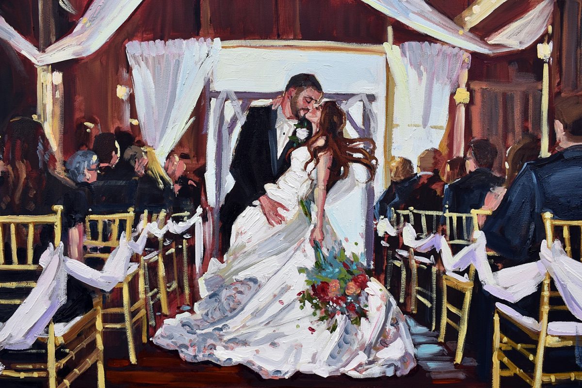 Tara Zalewsky Art: Live Painting | Live Pittsburgh Canvas Wedding Painter | Burgh Brides