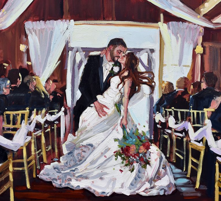 Tara Zalewsky Art: Live Painting | Live Pittsburgh Canvas Wedding Painter | Burgh Brides