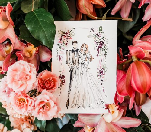 KP Illustrations | Pittsburgh Wedding Live Sketch Artist | Burgh Brides