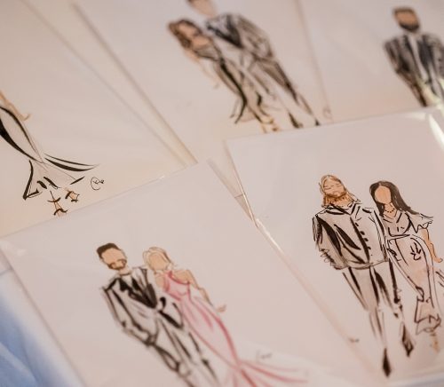 KP Illustrations | Pittsburgh Wedding Live Sketch Artist | Burgh Brides