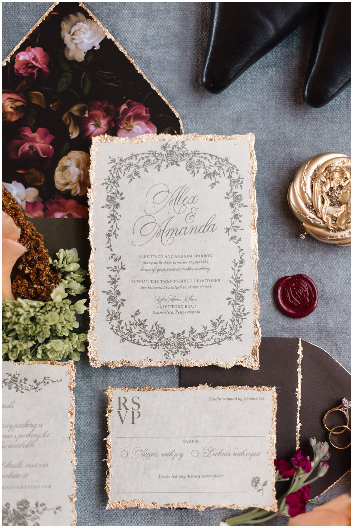 Vintage-Inspired Wedding Shoot at Glen Eden Barn | Burgh Brides | Linnea Marie Photography